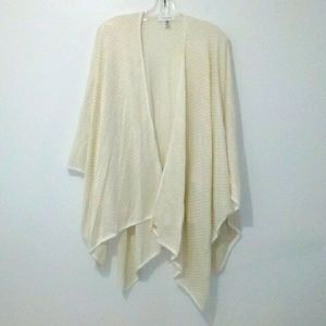 Calvin Klein ivory and gold wrap shall,